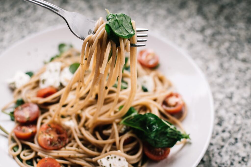 Spaghetti mit einer cremigen Gorgonzolasoße in 15 Minuten