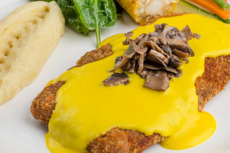 Steckrüben und Karotten in einer herzhaften Soße vereinen