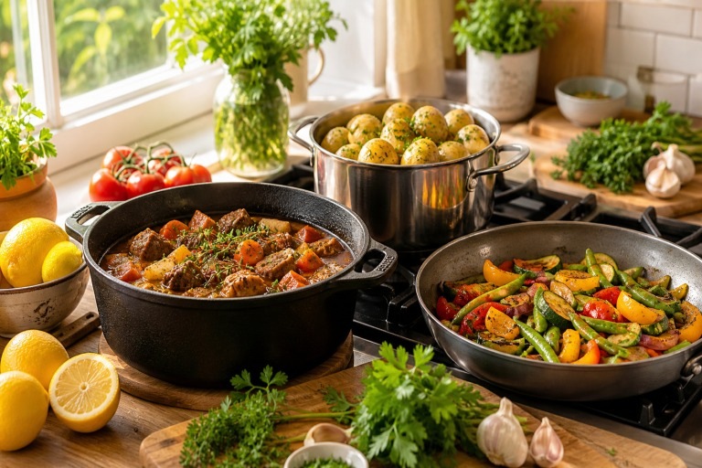 Forelle aus der Pfanne mit Petersilienkartoffeln: klassisch kochen ohne viel Vorbereitung