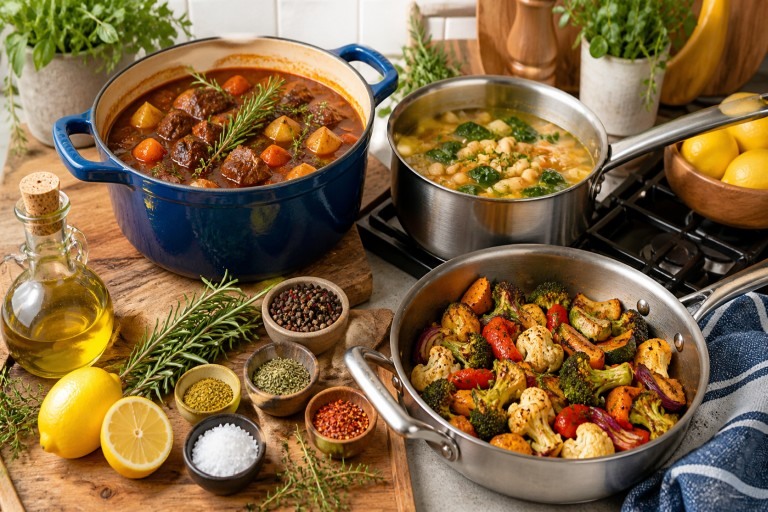 Putenstreifen mit Curryrahm und Reis: mildes Essen für die ganze Familie