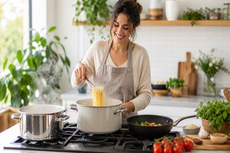 Vegane Bohnenpfanne mit Mais und Tomaten: würziges Essen für den Feierabend